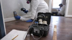 Mold inspection with thermal imaging, moisture detection, and Air-O-Cell spore trap sampling per S520 Section 10